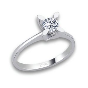 0,20 KARAT BADEM TIRNAK TEKTAŞ YÜZÜK