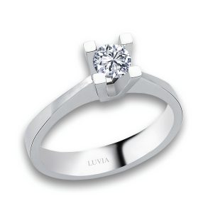 0,20 KARAT TAKOZ TIRNAK TEKTAŞ YÜZÜK