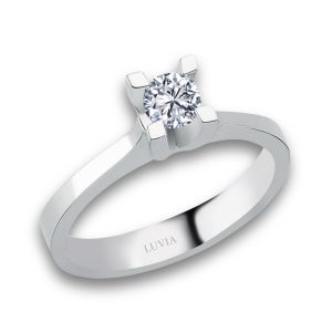 0,20 KARAT TAKOZ TIRNAK TEKTAŞ YÜZÜK