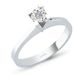 0,03 Karat Tektaş Pırlanta Yüzük